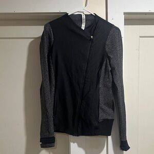 Lululemon Emerge Renewed Jacket ‘Black / Giant Herringbone Heathered’ Size 10